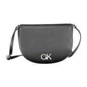 Calvin Klein Svart Polyester Axelväska Black, Dam