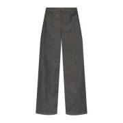 Courrèges Straight leg jeans Gray, Herr