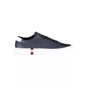 Tommy Hilfiger Bl Lder Herr Sneakers Blue, Herr