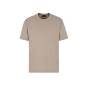 Emporio Armani Casual Bomull T-shirt Beige, Herr