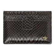 Tom Ford Python Print Korthållare Black, Herr