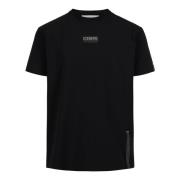 Iceberg Slim-fit svart T-shirt i bomullsjersey Black, Herr