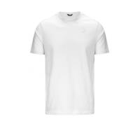 K-Way Bomull T-shirt White, Herr