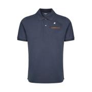 K-Way Polo Shirt Blue, Herr