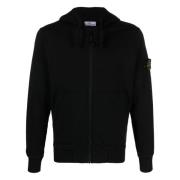 Stone Island Svarta Tröjor för Män Black, Herr