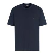 Emporio Armani Stiliga T-shirts och Polos med Örn Blue, Herr