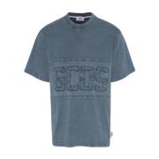 GCDS Polyester T-shirt Blue, Herr