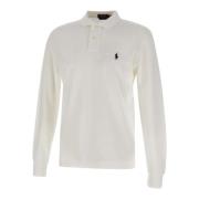 Polo Ralph Lauren Vit Bomull Piquet Polotröja White, Herr