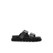 Jil Sander Lädersandaler Black, Dam