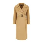 Max Mara Weekend Stiliga Kappor för varje tillfälle Beige, Dam