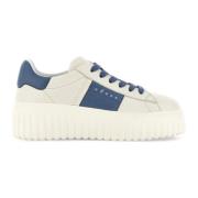 Hogan Klarblå Sneakers med H-Stripes Blue, Dam