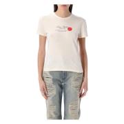 Acne Studios Tryckt T-shirt Gray, Dam