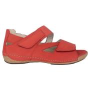 Waldläufer Röd bred passform sandal - Heliett Red, Dam