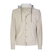 Eleventy Mocka och Fleece Bomberjacka Beige, Herr