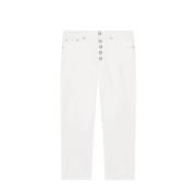 Dondup Bomullsjeans för en stilren look White, Dam