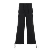 Maison Margiela Svarta stiliga herrbyxor Black, Herr