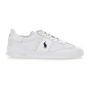 Polo Ralph Lauren Vita lädersneakers med logodetaljer White, Herr