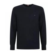 Tommy Hilfiger Herr Chain Ridge C-Neck Tröja Blue, Herr