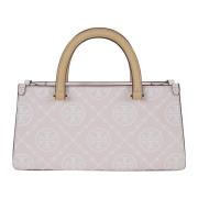 Tory Burch Stilren Rosa & Lila Crossbody Väska Beige, Dam