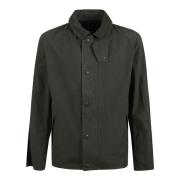 Barbour Casual olivtvättad bomulls jacka Green, Herr