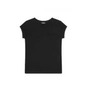 Dondup Bomull T-shirt Black, Dam