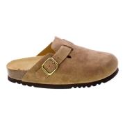 Scholl Taupe Mockasandal med Spänne Beige, Dam