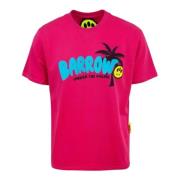 BARROW Bomull Unisex T-shirt Pink, Herr