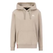 Alpha Industries Herr Sweatshirts & Hoodies Regular Fit Beige, Herr