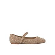 ALMA EN PENA Ballerina studs Beige, Dam