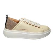 Alexander Smith Pelle Sneaker Beige, Dam