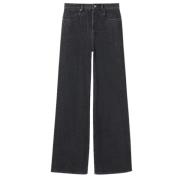 Gucci Midnight Blue Wide-Leg Jeans Blue, Dam