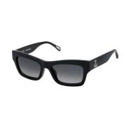 Zadig & Voltaire Svart Acetat Dam Solglasögon Black, Dam