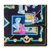 Versace Sidenscarf med galleriprint Multicolor, Unisex