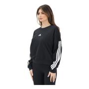 Adidas Svart Tröja Essentials 3-Stripes French Terry Black, Dam