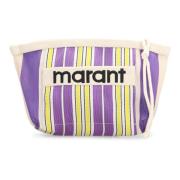 Isabel Marant Nylon Clutch Väska med Dragkedja Multicolor, Dam