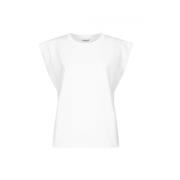 Dondup Polyester T-shirt White, Dam