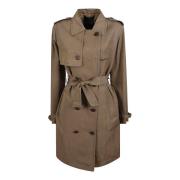 Fay Vattenavvisande Tobak Trench Coat Brown, Dam