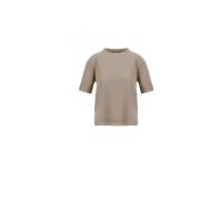 Herno Lyocell T-shirt Beige, Dam