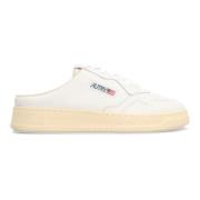 Autry Läder Slide Sandaler White, Dam