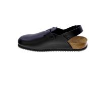 Birkenstock Mjuka lädersandaler med justerbar spänne Black, Herr