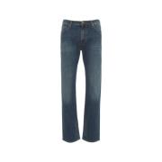 Incotex Blå Regular Fit Jeans Aw24 Blue, Herr