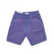 Amish Denim Shorts Purple, Herr