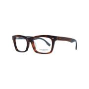 Ermenegildo Zegna Modernt Trapezium Optiska Ramar Brown, Herr