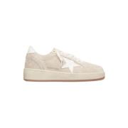 Golden Goose Beige Suede Sneakers Ballstar 2 Beige, Dam