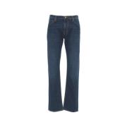 Incotex Blå Regular Fit Jeans Aw24 Blue, Herr