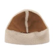 Jakke Elegant Beige Shearling Hatt Aw24 Beige, Dam