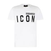 Dsquared2 Vita T-shirts och Polos White, Herr