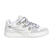 BARROW Vita Sneakers med Smiley Detalj White, Herr