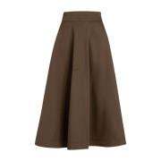 Patou Brun Bomullskjol Stiligt Design Brown, Dam