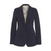 Ottod'Ame Elegant Blå Blazer Ss25 Blue, Dam